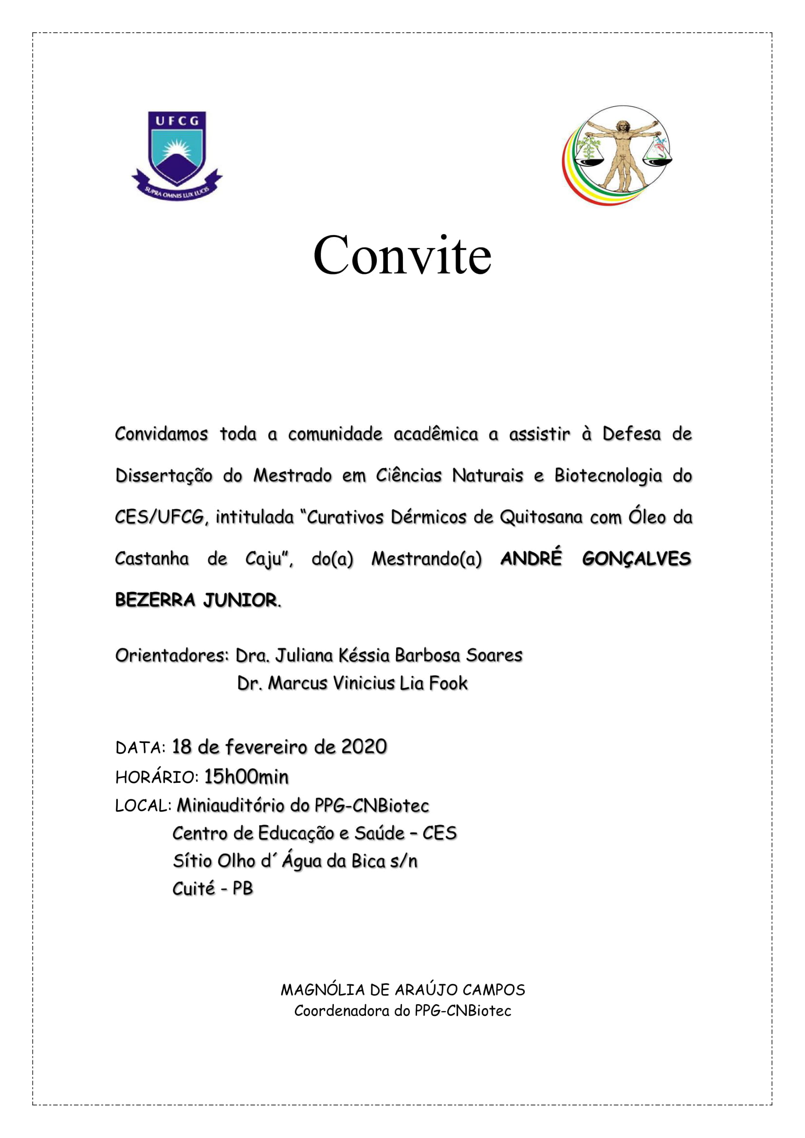 Convite Publico Andre Goncalves